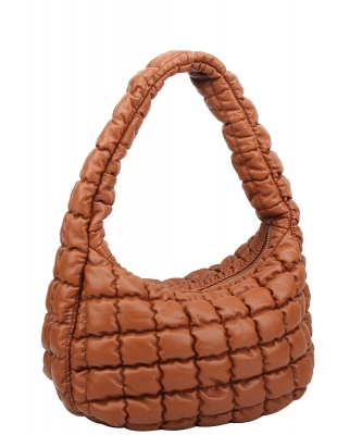 Fashion Puffy Shoulder Bag HQ128 TAN